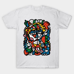 Inca Graffiti Street Art Character T-Shirt